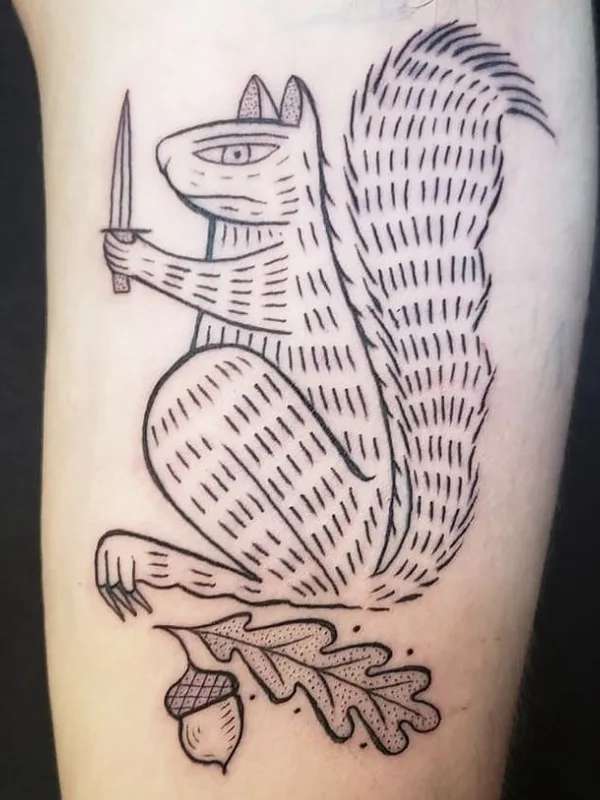 black blackwork Tatuaggio su forearm #55759 | Tatuatore Duke Riley