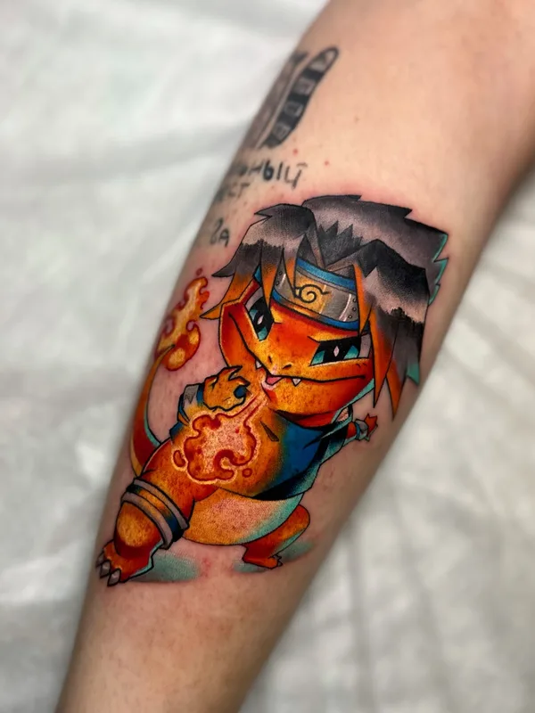 color anime tatouage sur forearm #70056 | Artiste tatoueur Стася MINTFOX