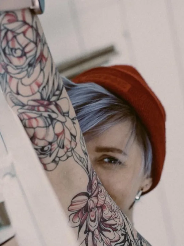 female color illustrative tattoo on full sleeve #70106 | Tattoo Artist Alena Fares