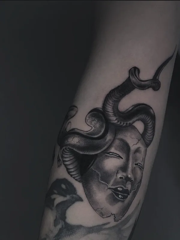 black and grey black and grey tattoo on forearm #70183 | Tattoo Artist Mark Vinokurov