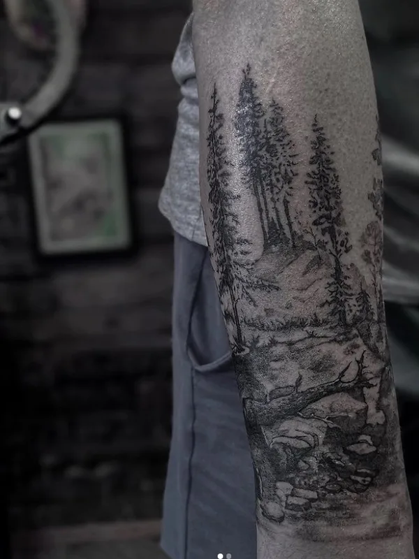 black and grey black and grey tattoo on forearm #70179 | Tattoo Artist Mark Vinokurov