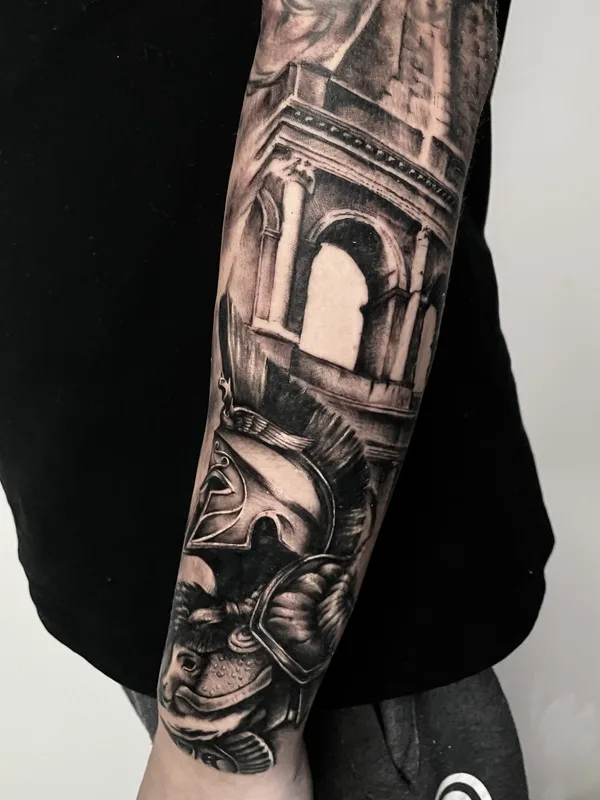 black and grey realism tattoo on forearm #70207 | Tattoo Artist Patrick Fumfar
