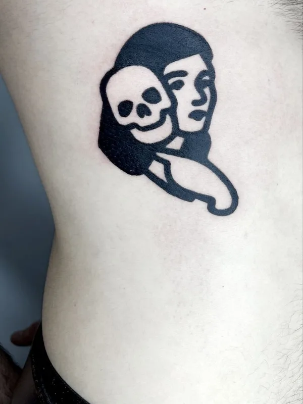 black blackwork 타투 부위 side #70455 | 타투이스트 Dot.tatts