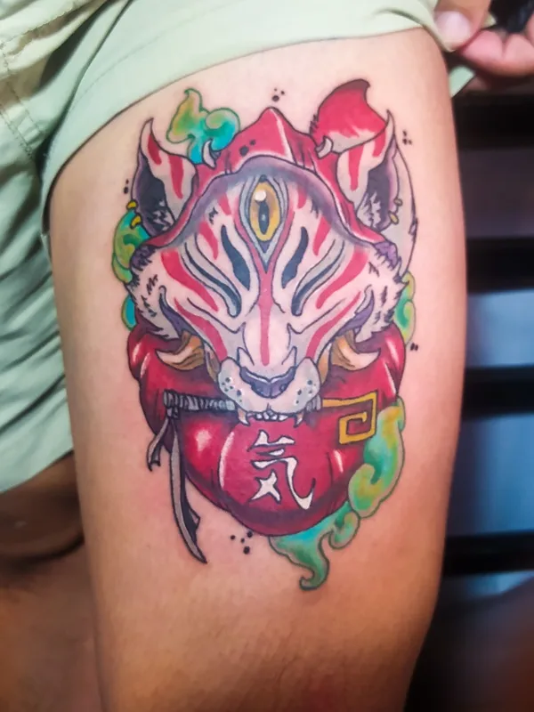 color japanese татуировка на thigh #71277 | Тату мастер Tiktattoo