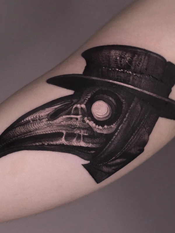 black blackwork татуировка на forearm #71665 | Тату мастер Boris Popov