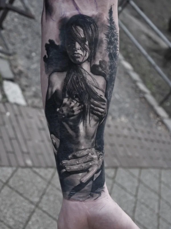 black and grey realism tatuaje en forearm #71808 | Tatuador Timofey Nikulshyn 