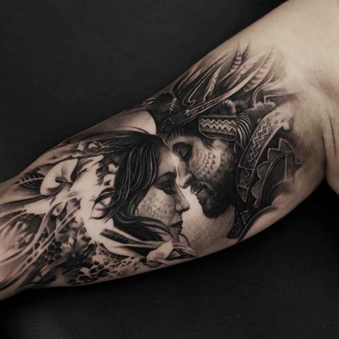 Tatuador Oscar Akermo tatuagem preto e branco dotwork realismo tatuagem blackwork | Artista de tatuagem Oscar Akermo blackwork dotwork realismo tatuagem
