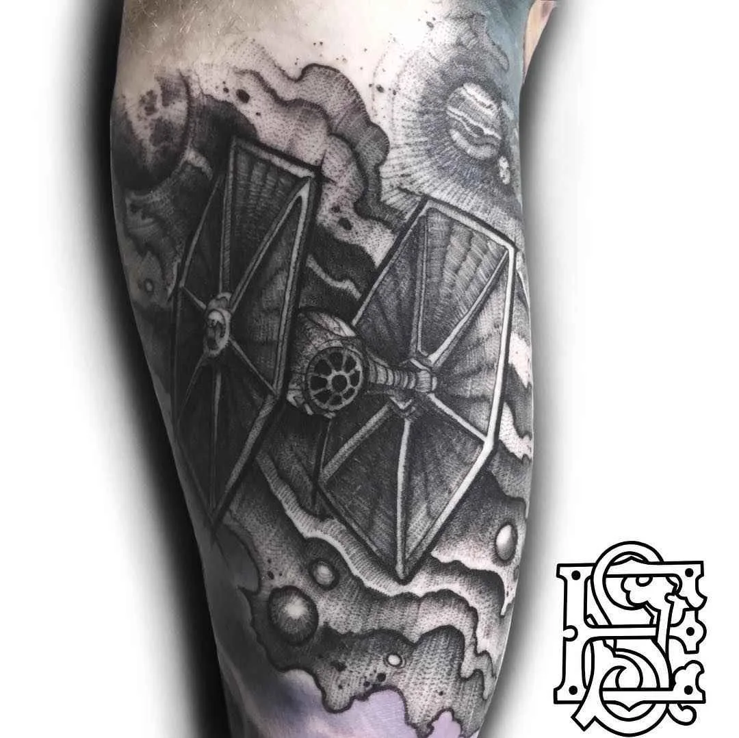 Тату мастер Eddie Stacey блэкворк дотворк татуировка | Tattoo artist Eddie Stacey blackwork dotwork tattoo
