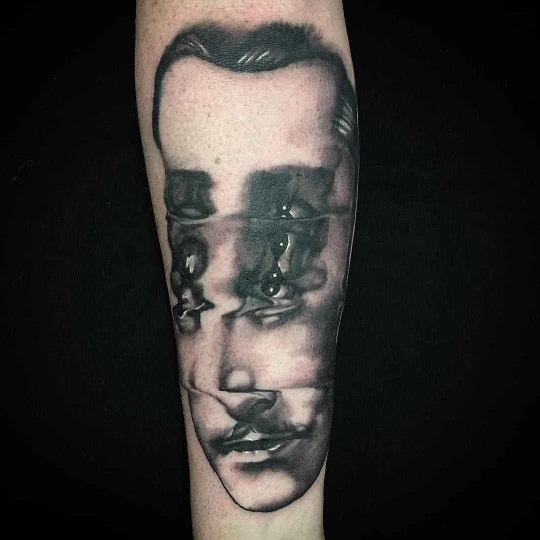 Тату мастер Pietro Sedda черная абстрактная татуировка блэкворк | Tattoo artist Pietro Sedda blackwork abstract tattoo