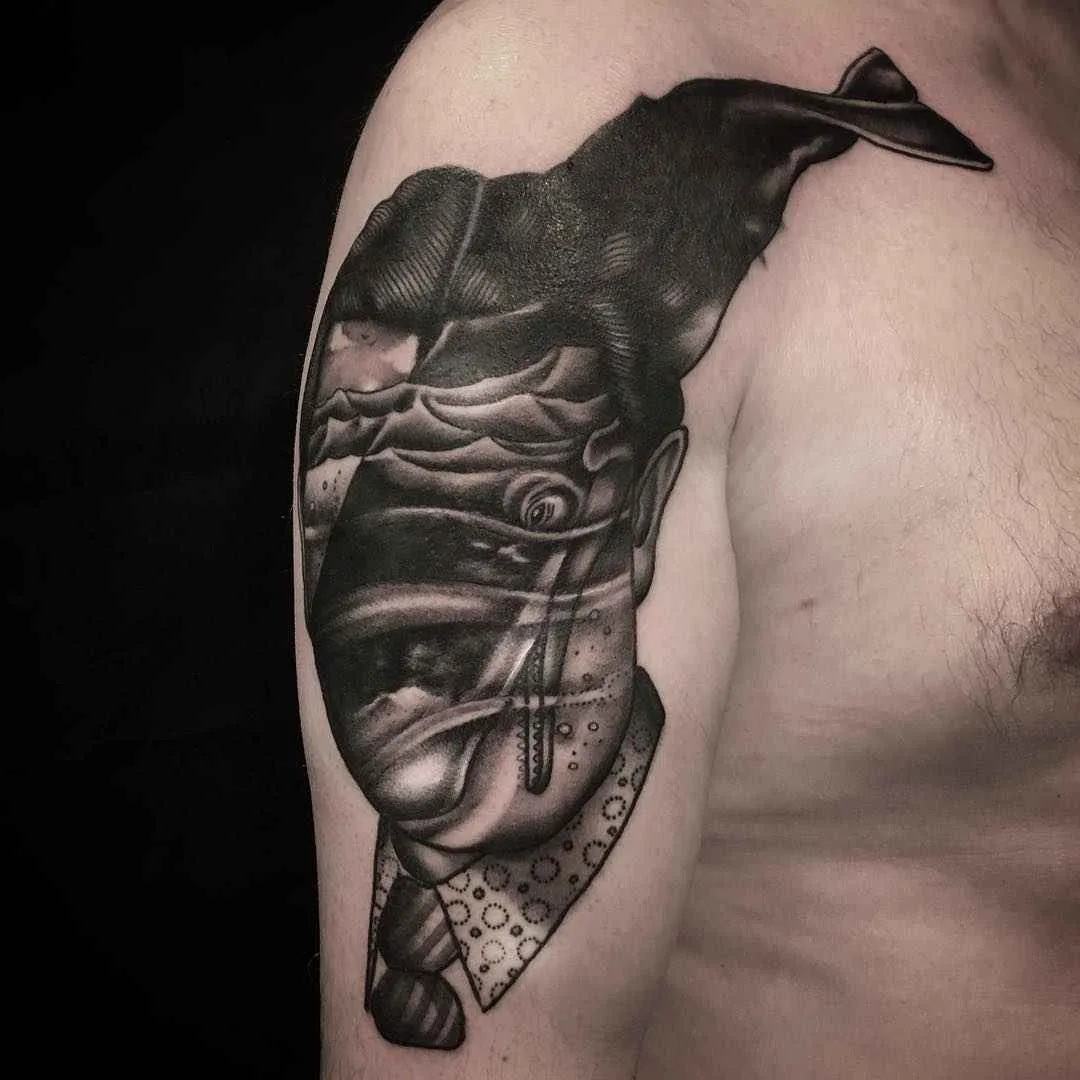 Тату мастер Pietro Sedda черная абстрактная татуировка блэкворк | Tattoo artist Pietro Sedda blackwork abstract tattoo