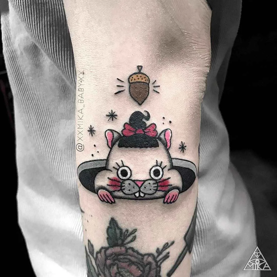 Tatuatore XXMIKA BABYXX tattoo colore astratto nuovo school | Tattoo artist XXMIKA BABYXX color abstract new school tattoo