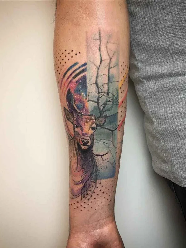 color watercolor 타투 부위 forearm #11807 | 타투이스트 Resul Odabas