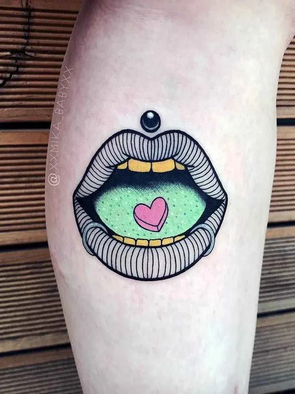 color illustrative Tatuaggio su thigh #11857 | Tatuatore XXMIKA BABYXX