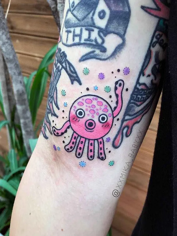 color cartoon Tatuaggio su forearm #11859 | Tatuatore XXMIKA BABYXX