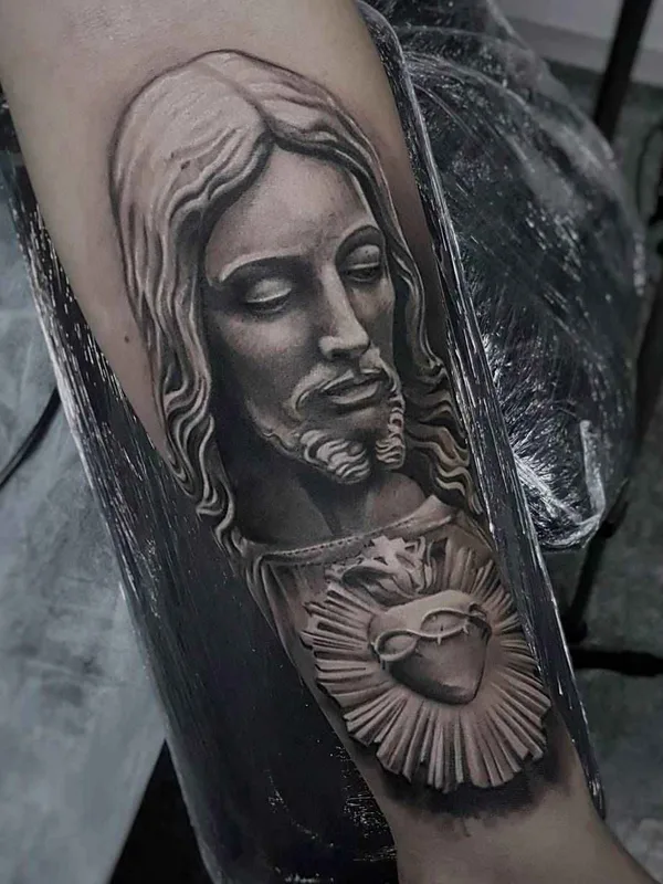 black and grey realism 纹身 在 forearm #11691 | 纹身师 Led Coult