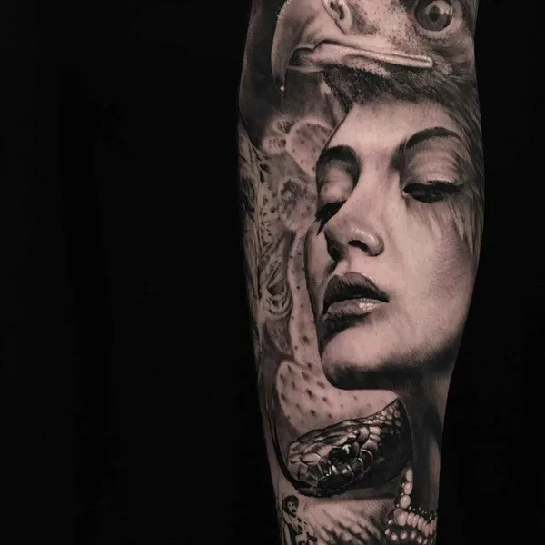Realism tattoo by Matt Jordan in Auckland