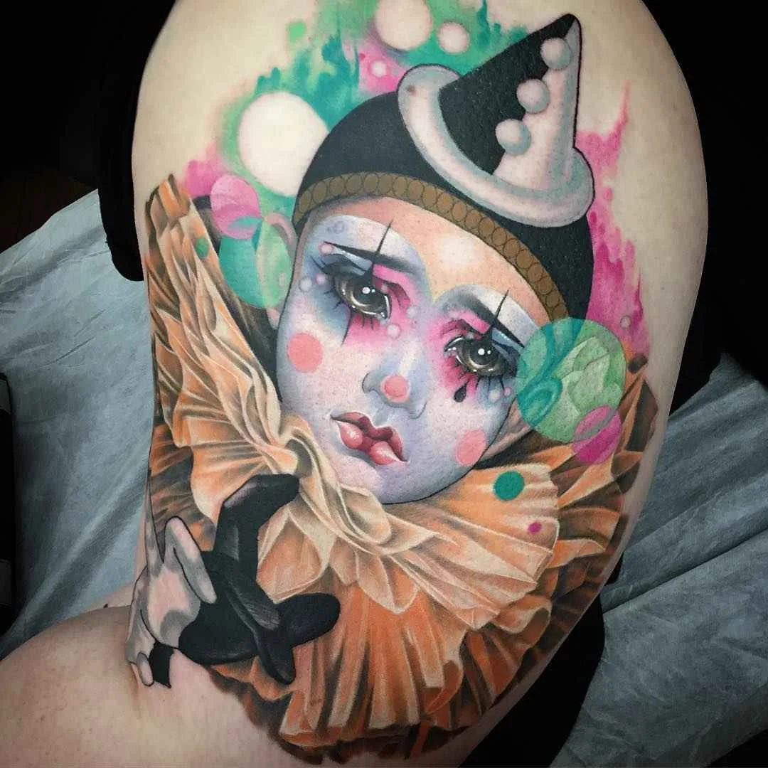 Тату мастер Kat Abdy цветные нью скул неотрад татуировки | Tattoo artist Kat Abdy color neo traditional new school tattoo