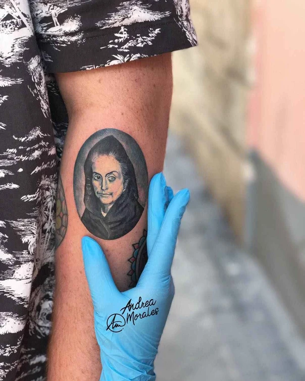 Портретная Portrait tattoo на Предплечье