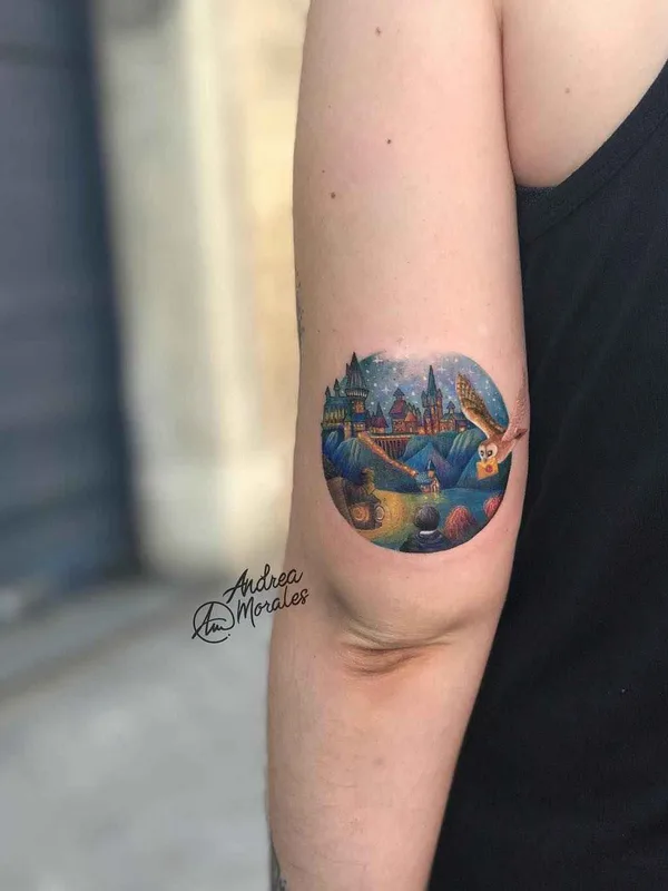 color illustrative Tatuagem em upper arm #11798 | Tatuador Andrea Morales