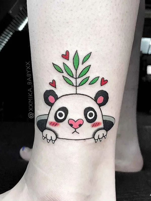 color cartoon Tatuaggio su ankle #11865 | Tatuatore XXMIKA BABYXX