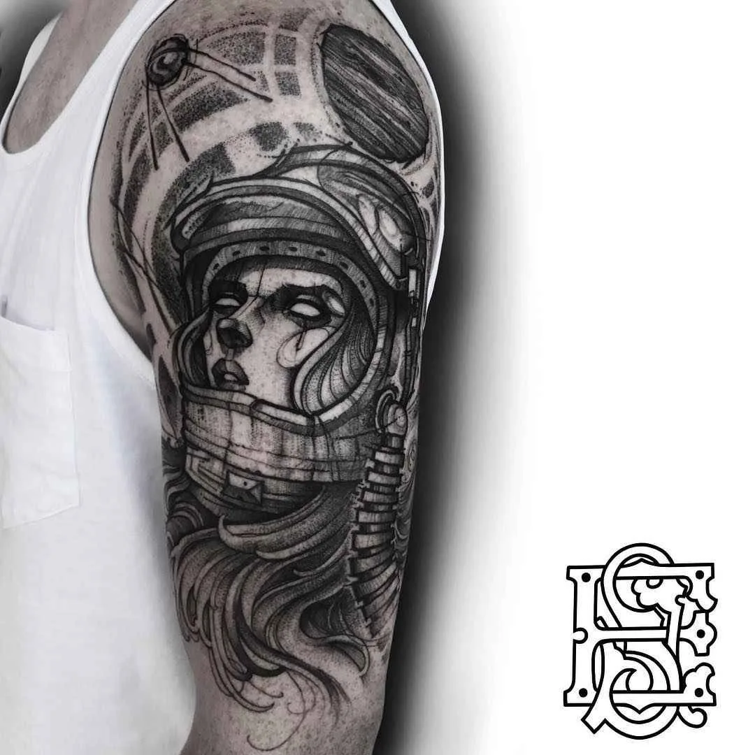 Тату мастер Eddie Stacey блэкворк дотворк татуировка | Tattoo artist Eddie Stacey blackwork dotwork tattoo