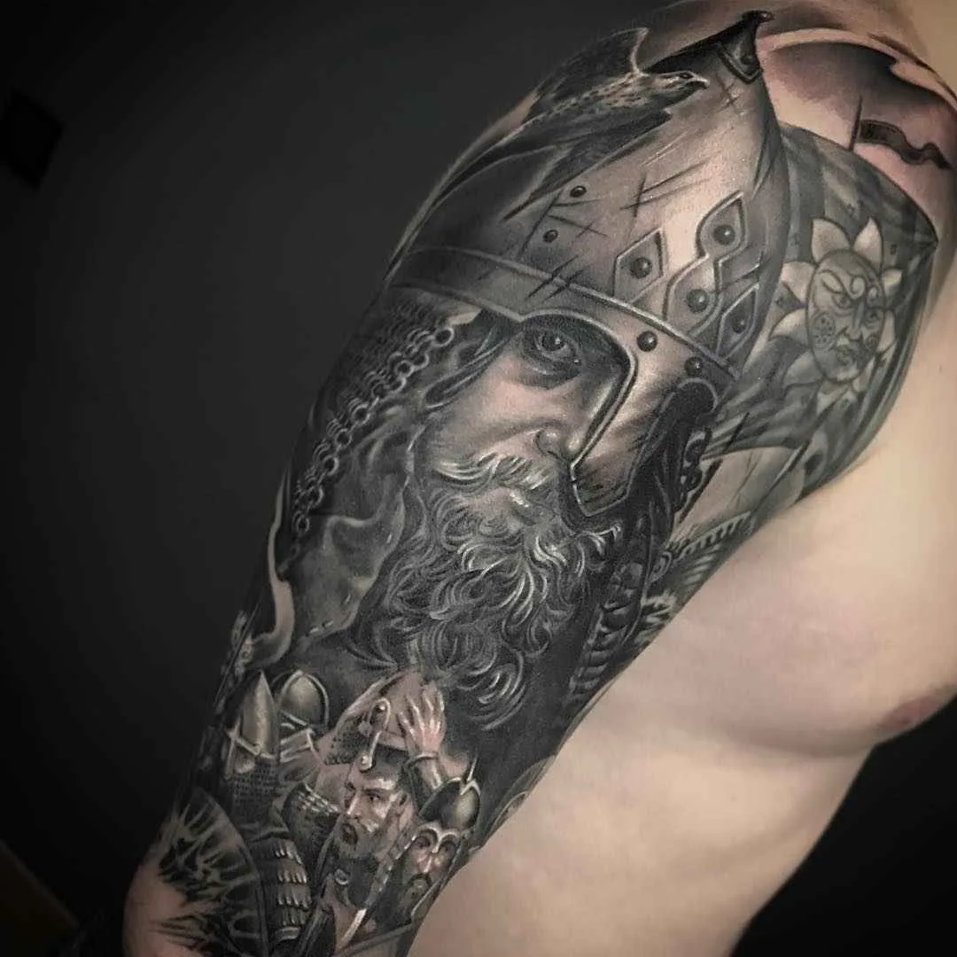 Тату мастер Дмитрий Щелоков черно-серая реализм татуировка | Tattoo artist Дмитрий Щелоков black&grey realistic tattoo