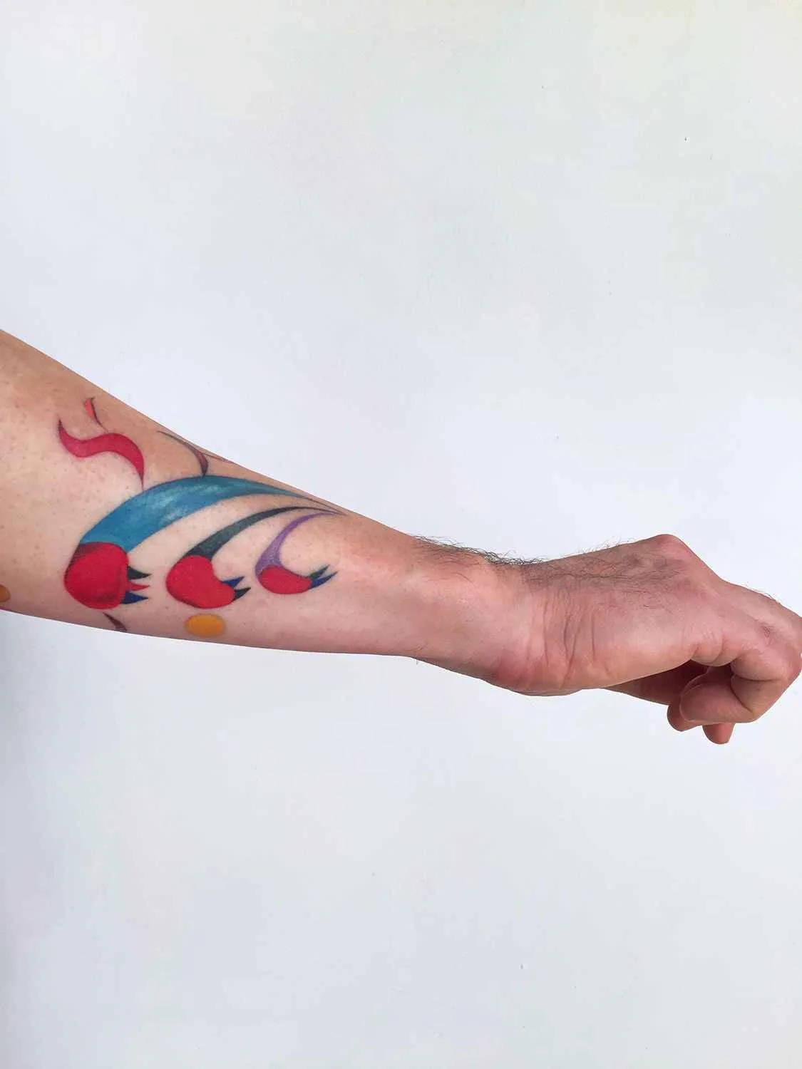 刺青艺术家阿曼达·瓦乔布的彩色抽象水彩刺青 | Tattoo artist Amanda Wachob color abstract watercolor tattoo
