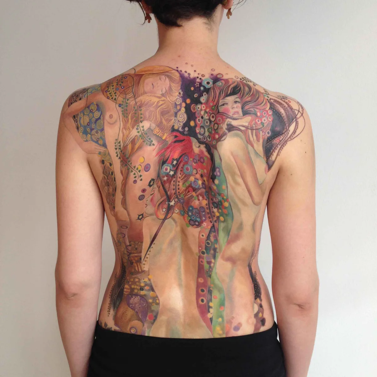 刺青艺术家阿曼达·瓦乔布的彩色抽象水彩刺青 | Tattoo artist Amanda Wachob color abstract watercolor tattoo
