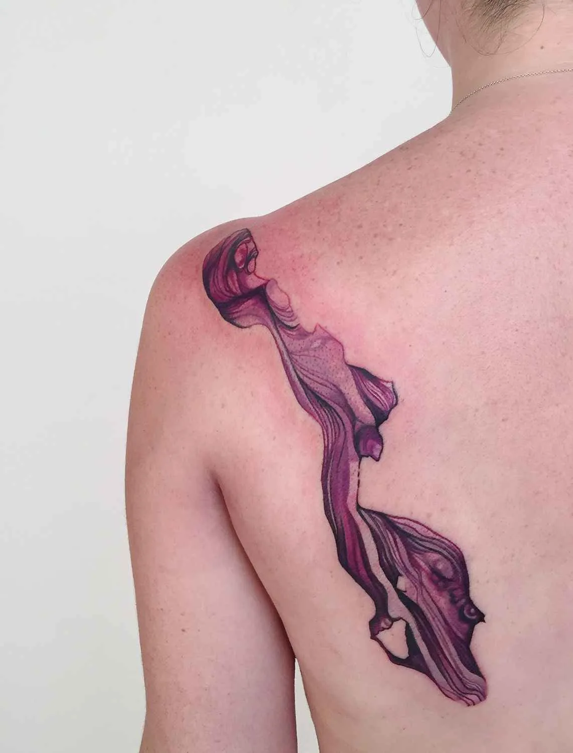 刺青艺术家阿曼达·瓦乔布的彩色抽象水彩刺青 | Tattoo artist Amanda Wachob color abstract watercolor tattoo