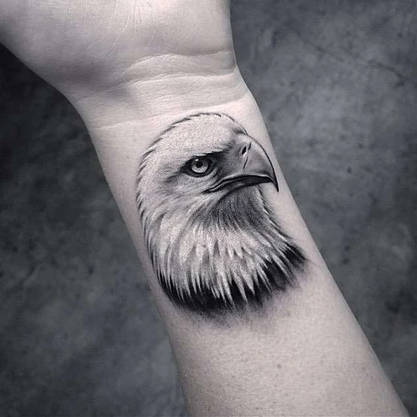 Realism Eagle tattoo on Wrist