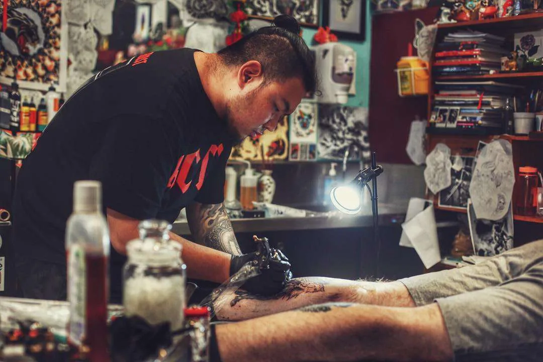 Mongol Wuvnen Tattoo Studio, color traditional mongolian tattoo | China