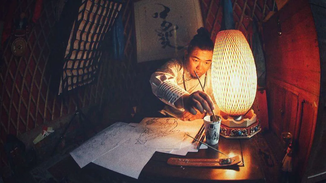 Mongol Wuvnen Tattoo Studio, color traditional mongolian tattoo | China