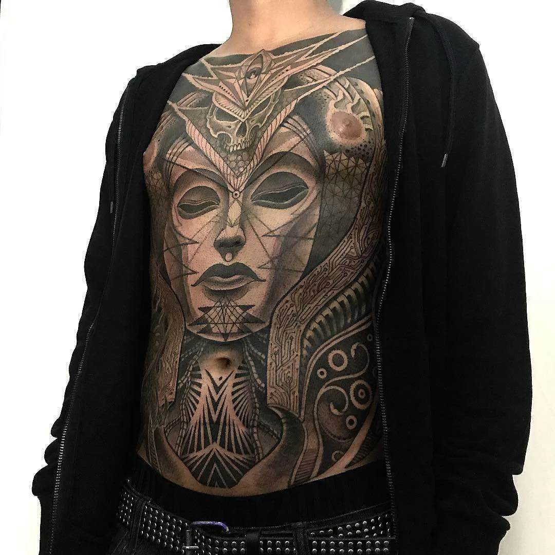 Tattoo artist Jondix, authors style black ornamental tattoo | United Kingdom