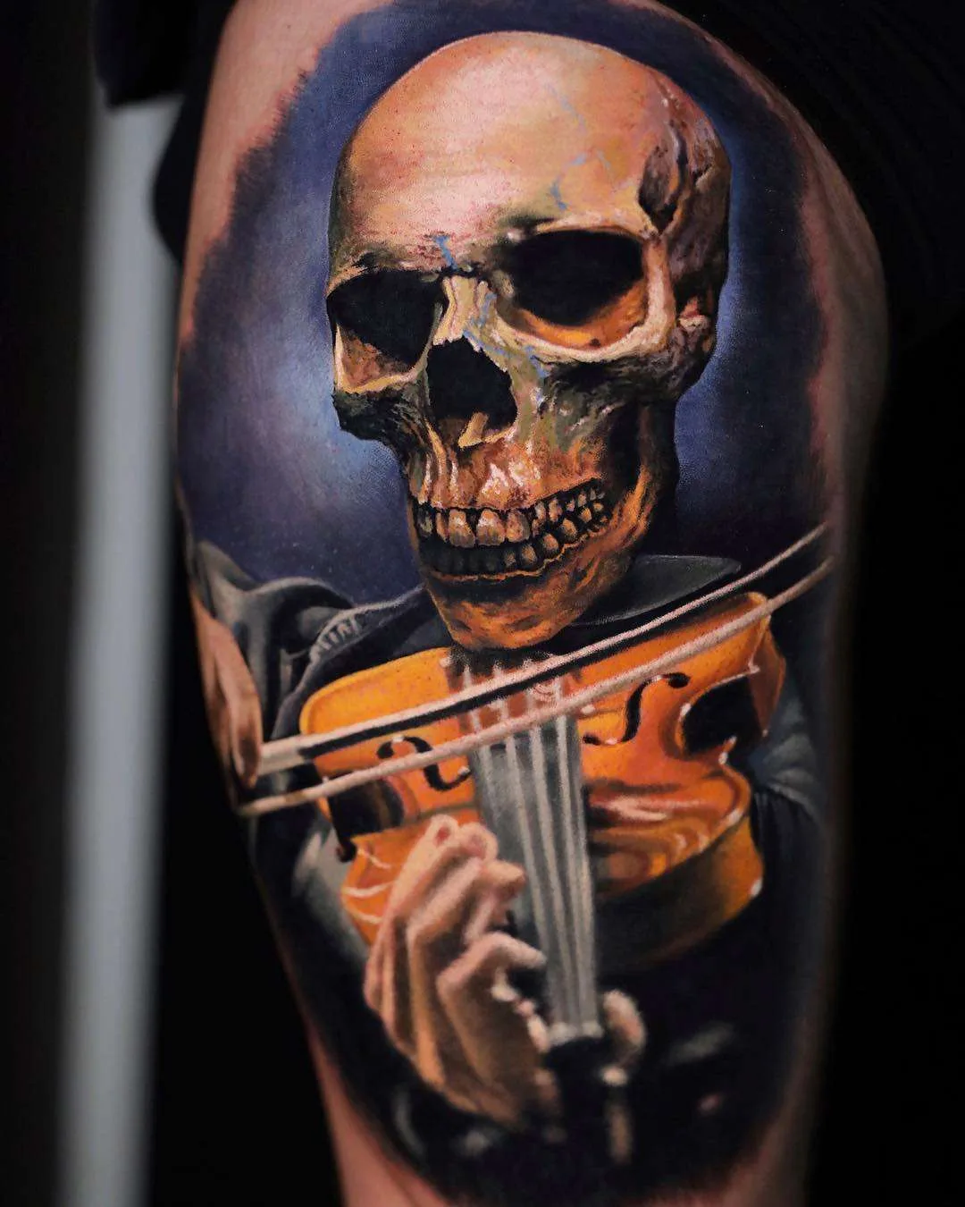 Tattoo artist Yomico Moreno, authors style color portrait realism, surrealism | USA