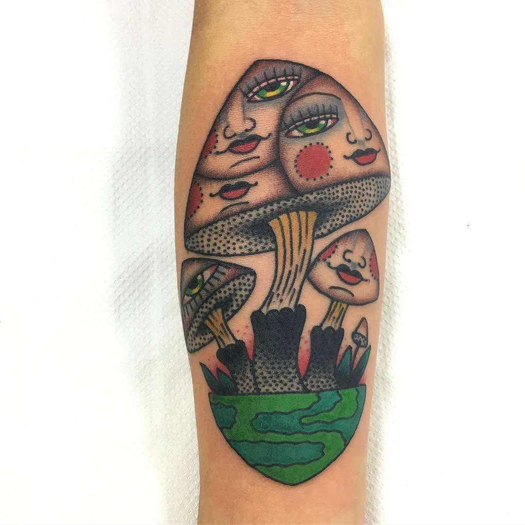 Tattoo artist Mario Teide, authors style color surrealistic traditional tattoo | United Kingdom, London