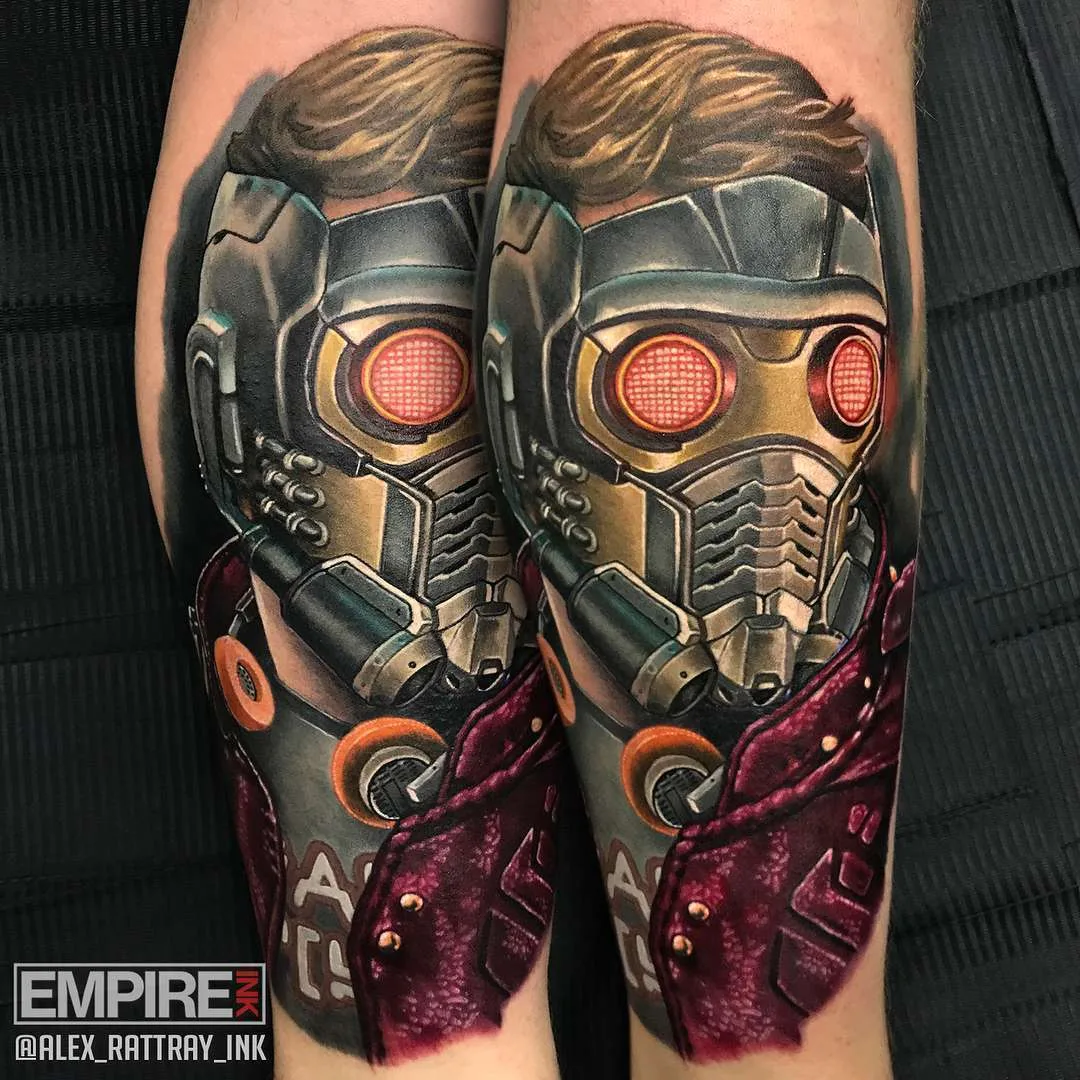 Tattoo artist Alex Rattray, authors style color portrait realism | United Kingdom