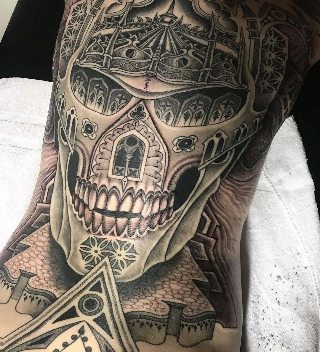 Tattoo artist Jondix, authors style black ornamental tattoo | United Kingdom