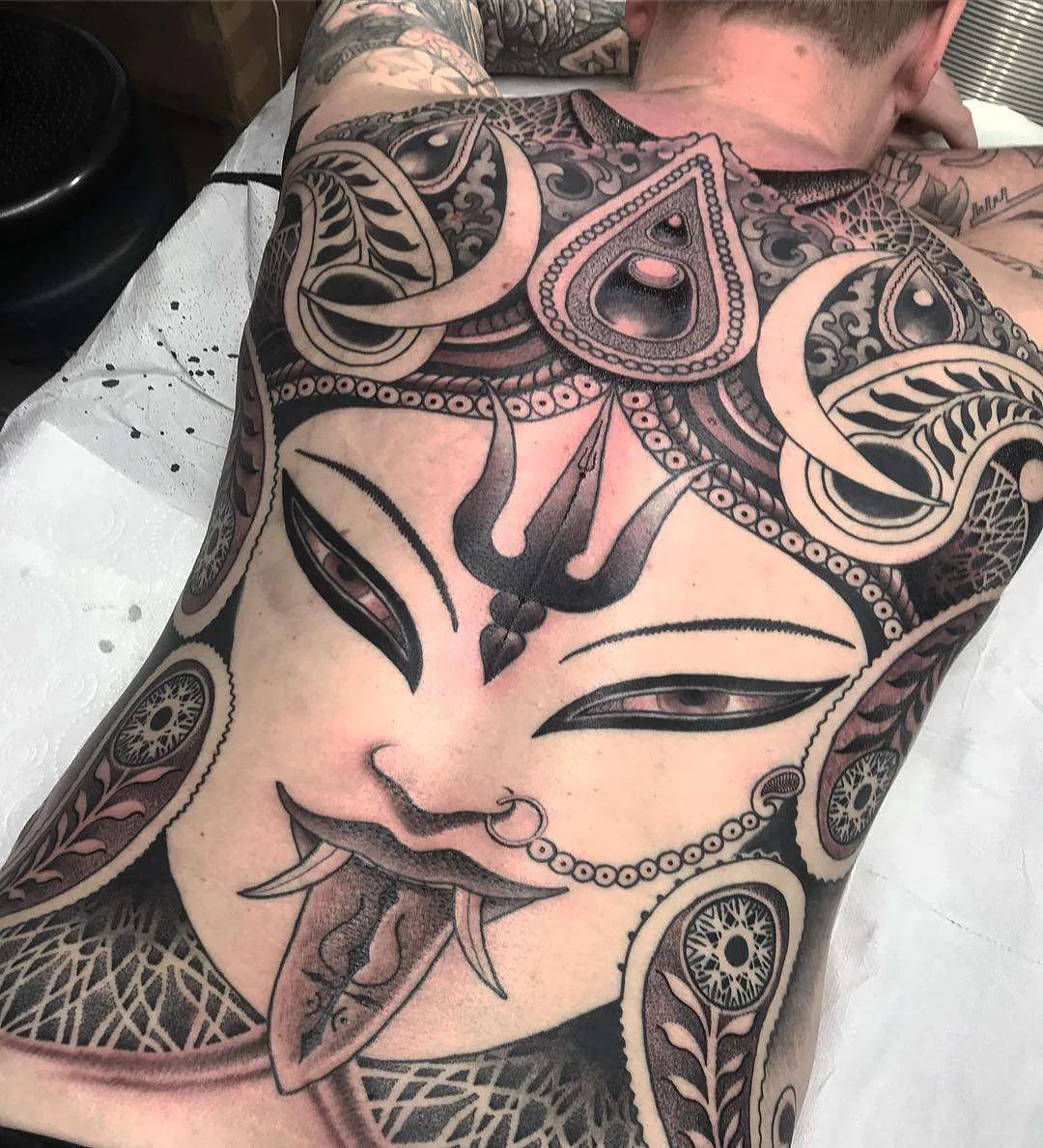 Tattoo artist Jondix, authors style black ornamental tattoo | United Kingdom