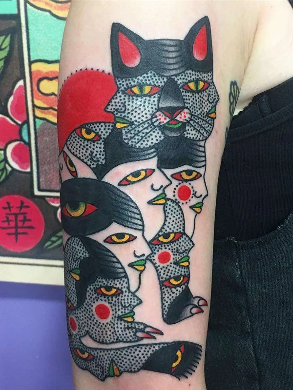 female color neo traditional татуировка на forearm #22266 | Тату мастер Mario Teide