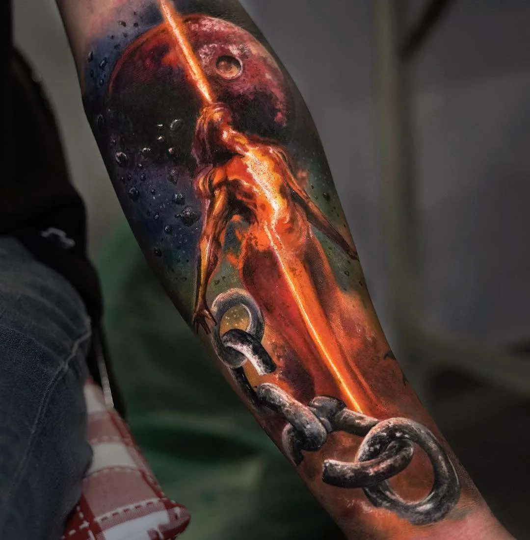 Tattoo artist Yomico Moreno, authors style color portrait realism, surrealism | USA