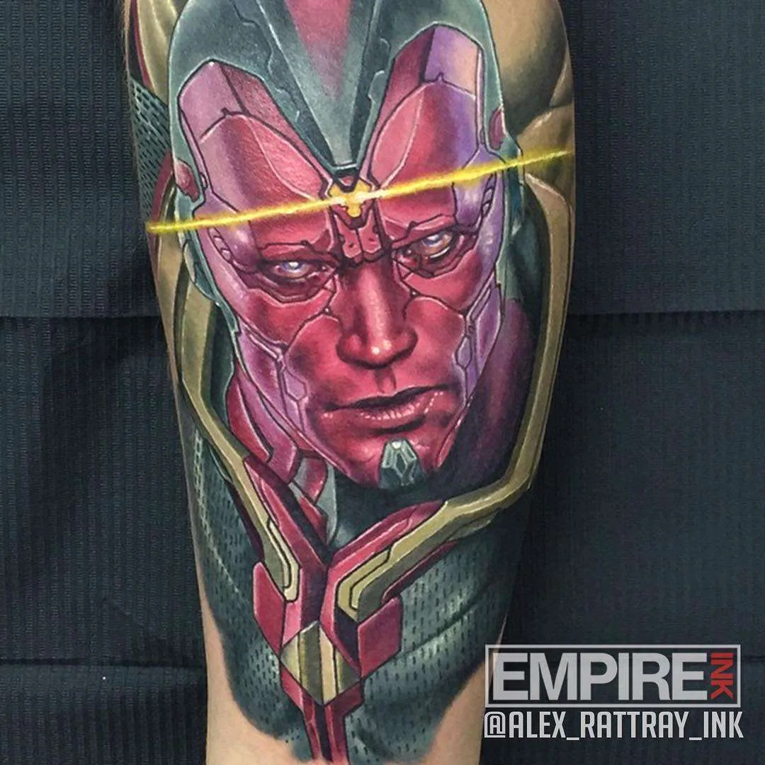 Tattoo artist Alex Rattray, authors style color portrait realism | United Kingdom