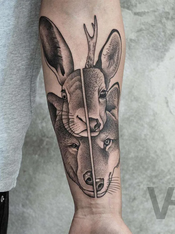 black and grey black and grey tattoo auf forearm #22083 | Tätowierer Valentin Hirsch