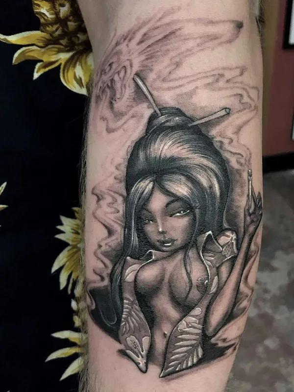 black and grey black and grey tattoo on forearm #22528 | Tattoo Artist Ben Grillo