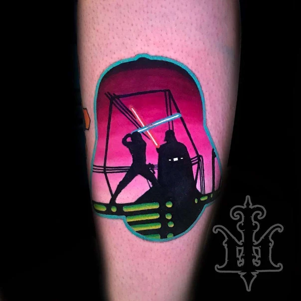 Графика Star wars, Silhouette tattoo на Икра