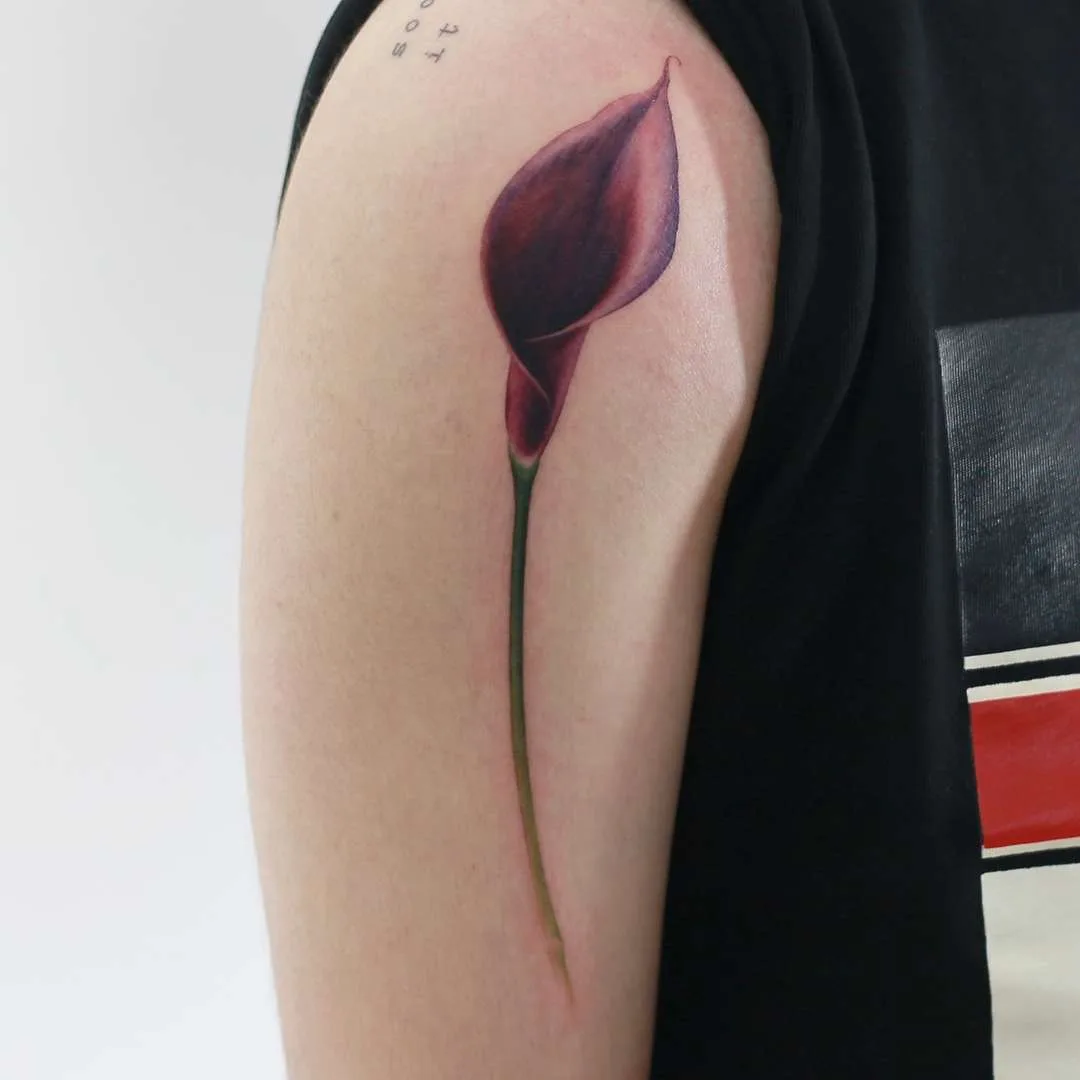 Tattoo artist Doy, authors style watercolor tattoo, minimalistic | Korea
