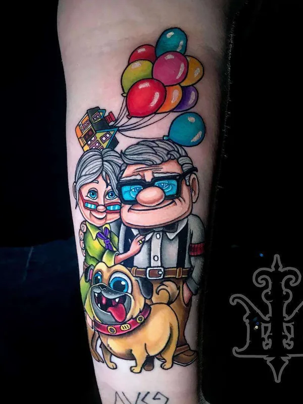 color cartoon Tatuagem em forearm #22324 | Tatuador Jon Leighton