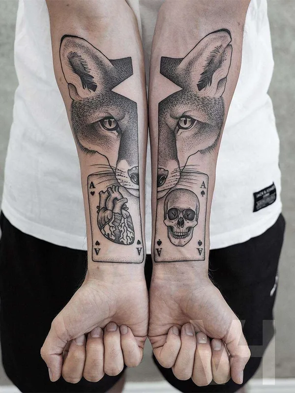 black and grey black and grey tattoo auf forearm #22079 | Tätowierer Valentin Hirsch