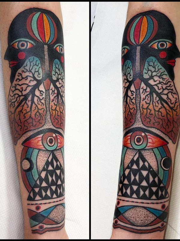 color illustrative татуировка на forearm #22268 | Тату мастер Mario Teide