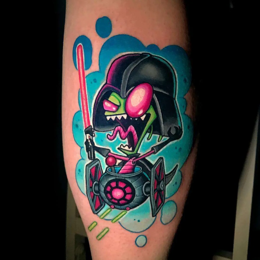Tattoo artist Jon Leighton, color new school tattoo | USA