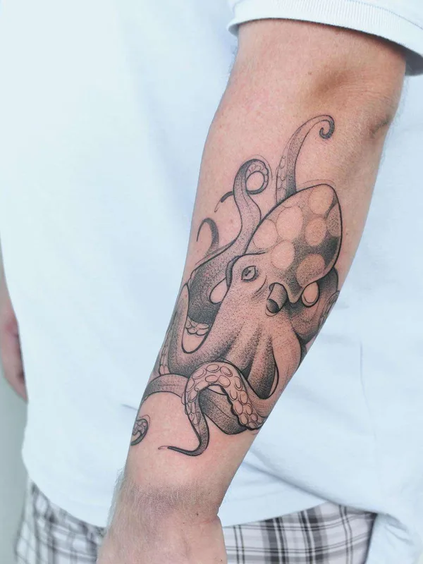 black and grey black and grey tattoo on forearm #22198 | Tattoo Artist Bryan Gutierrez